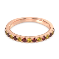 Half-Eternity Pave Milgrain Janu Band