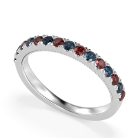 Half-Eternity Pave Milgrain Janu Band