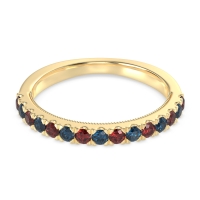 Half-Eternity Pave Milgrain Janu Band