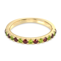 Half-Eternity Pave Milgrain Janu Band