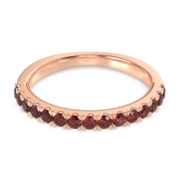 Half-Eternity Pave Milgrain Janu Band