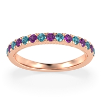 Half-Eternity Pave Milgrain Janu Band