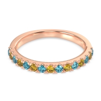 Half-Eternity Pave Milgrain Janu Band