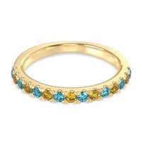 Half-Eternity Pave Milgrain Janu Band