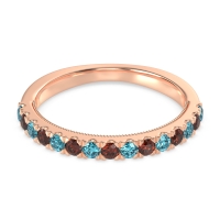 Half-Eternity Pave Milgrain Janu Band