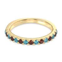 Half-Eternity Pave Milgrain Janu Band