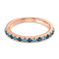 Half-Eternity Pave Milgrain Janu Band