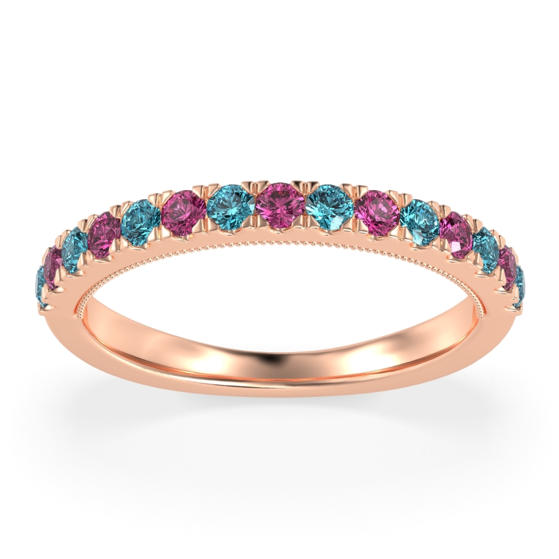 Half-Eternity Pave Milgrain Janu Band