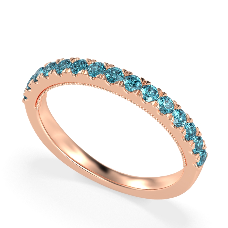 Half-Eternity Pave Milgrain Janu Band