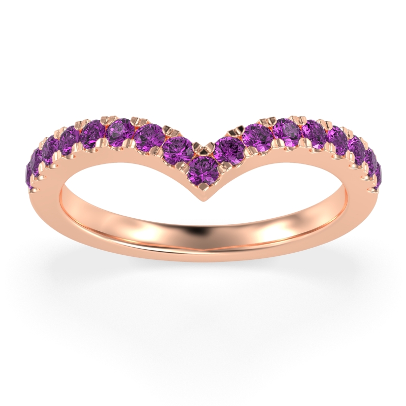 Chevron Half Eternity Lavana Band