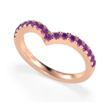 Chevron Half Eternity Lavana Band