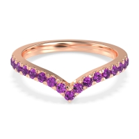 Chevron Half Eternity Lavana Band