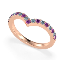 Chevron Half Eternity Lavana Band