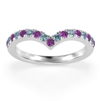 Chevron Half Eternity Lavana Band