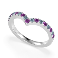 Chevron Half Eternity Lavana Band