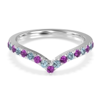 Chevron Half Eternity Lavana Band