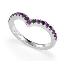 Chevron Half Eternity Lavana Band