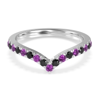 Chevron Half Eternity Lavana Band