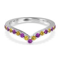 Chevron Half Eternity Lavana Band