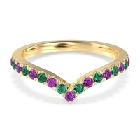 Chevron Half Eternity Lavana Band