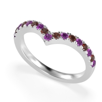 Chevron Half Eternity Lavana Band