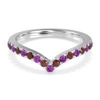 Chevron Half Eternity Lavana Band