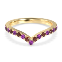 Chevron Half Eternity Lavana Band