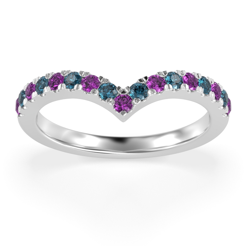 Chevron Half Eternity Lavana Band