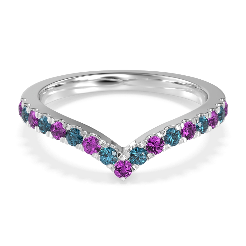 Chevron Half Eternity Lavana Band