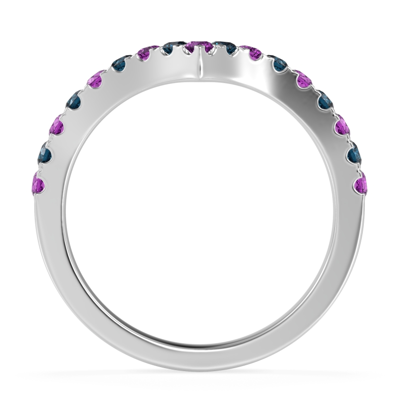 Chevron Half Eternity Lavana Band