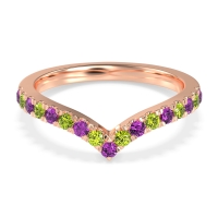 Chevron Half Eternity Lavana Band