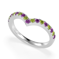 Chevron Half Eternity Lavana Band