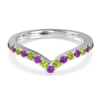 Chevron Half Eternity Lavana Band