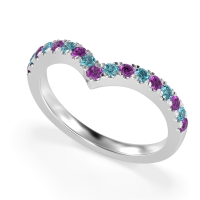 Chevron Half Eternity Lavana Band