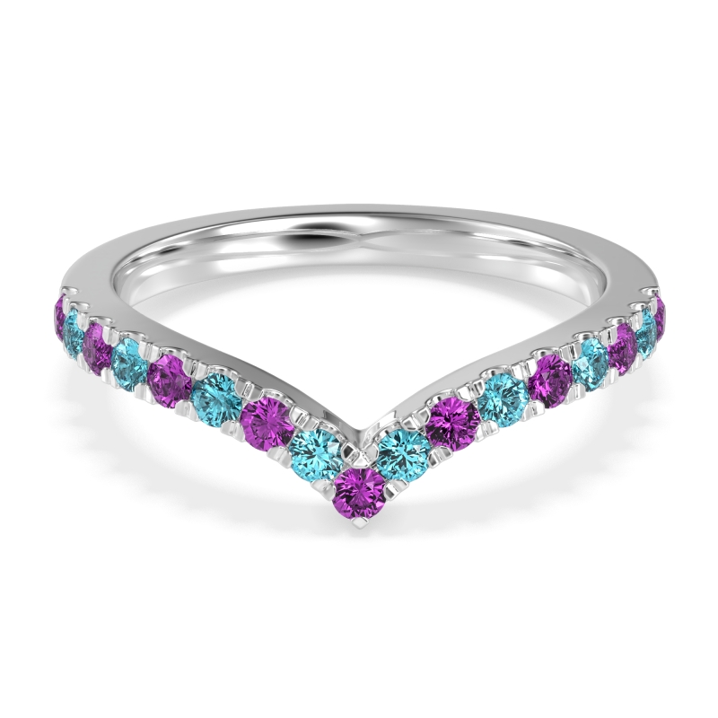 Chevron Half Eternity Lavana Band