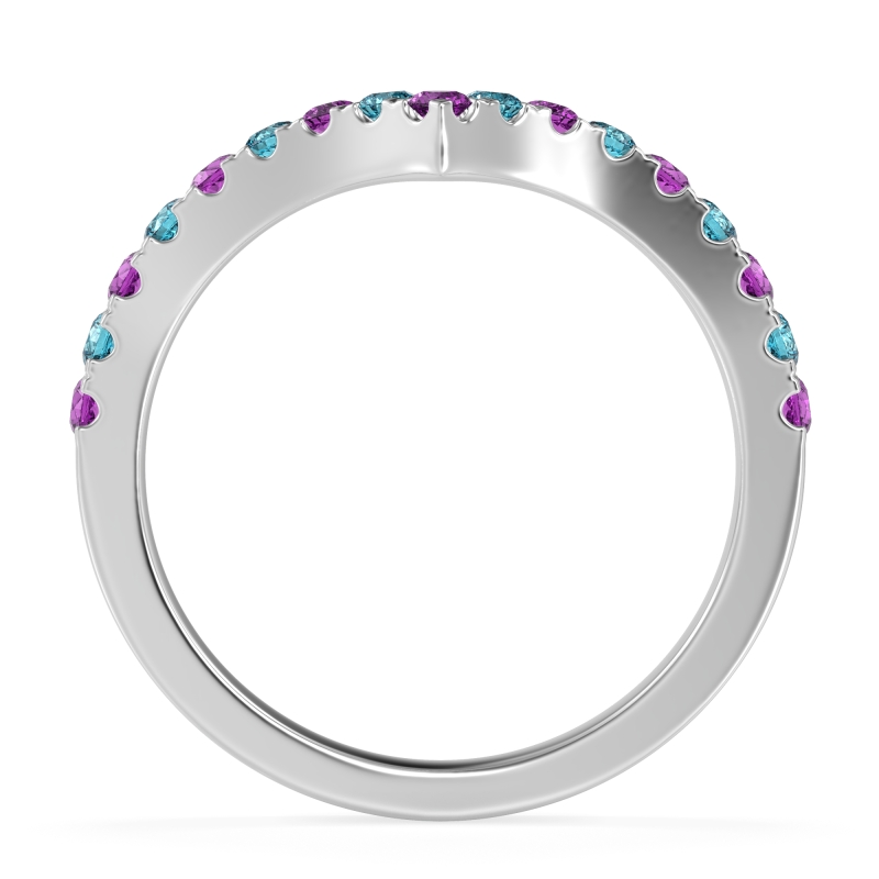 Chevron Half Eternity Lavana Band