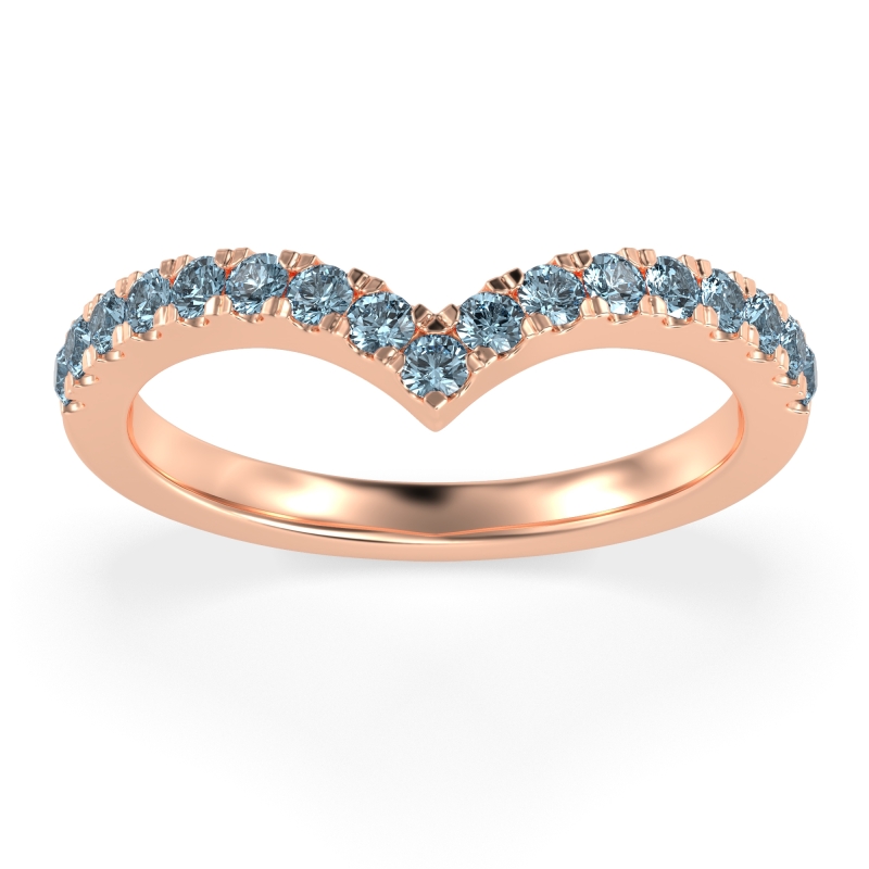 Chevron Half Eternity Lavana Band