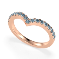 Chevron Half Eternity Lavana Band
