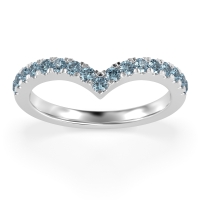 Chevron Half Eternity Lavana Band