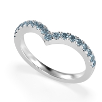 Chevron Half Eternity Lavana Band