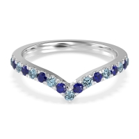 Chevron Half Eternity Lavana Band