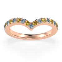 Chevron Half Eternity Lavana Band