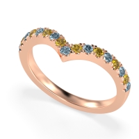 Chevron Half Eternity Lavana Band