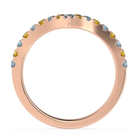 Chevron Half Eternity Lavana Band