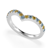 Chevron Half Eternity Lavana Band