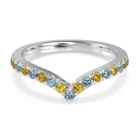 Chevron Half Eternity Lavana Band