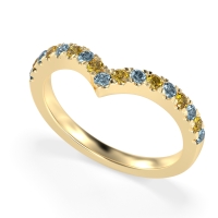 Chevron Half Eternity Lavana Band