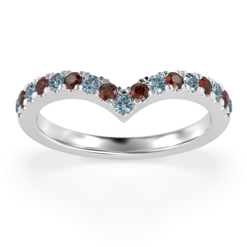 Chevron Half Eternity Lavana Band