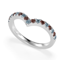 Chevron Half Eternity Lavana Band
