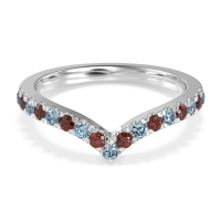 Chevron Half Eternity Lavana Band